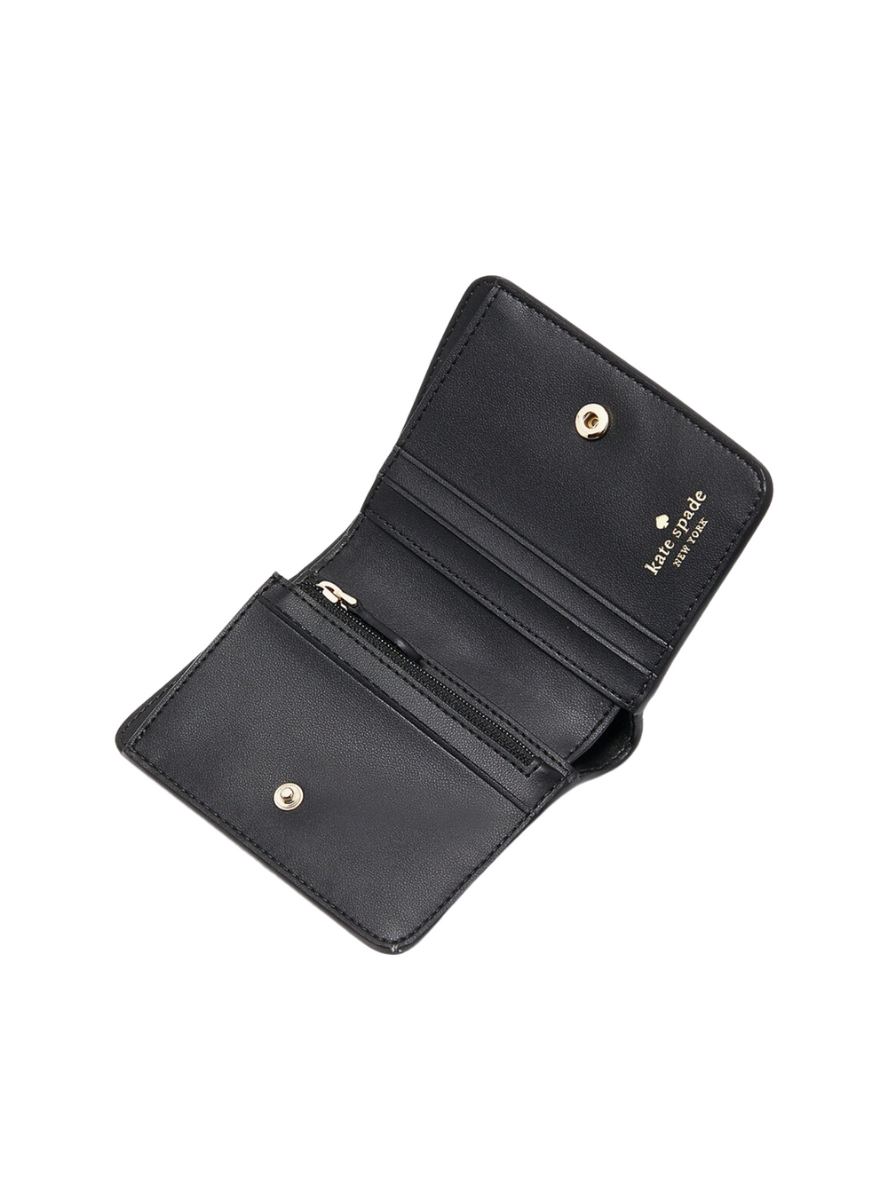 gambar-dalam-Kate-Spade-Lena-Pebbled-Leather-Small-Bifold-Wallet-Black