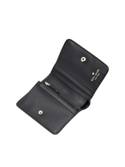 gambar-dalam-Kate-Spade-Lena-Pebbled-Leather-Small-Bifold-Wallet-Black