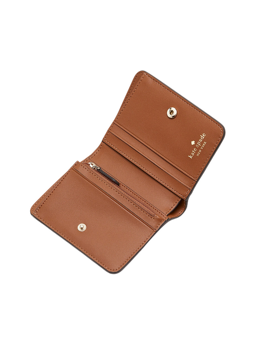 gambar-dalam-Kate-Spade-Lena-Pebbled-Leather-Small-Bifold-Wallet-Warm-Ginger