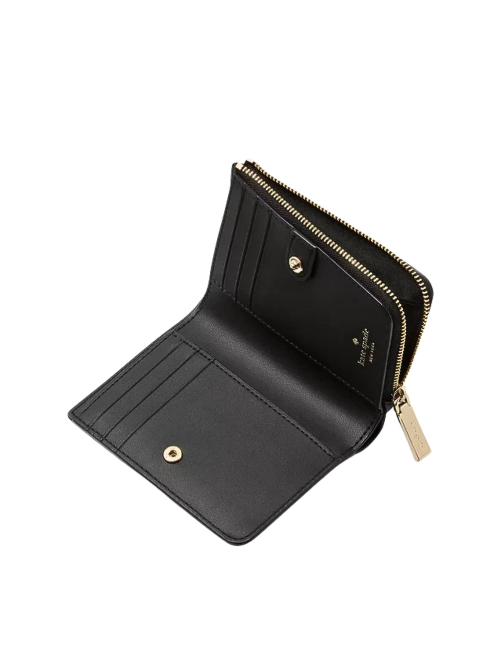 gambar-dalam-Kate-Spade-Lena-Pebbled-Leather-Small-L-Zip-Wallet-Black