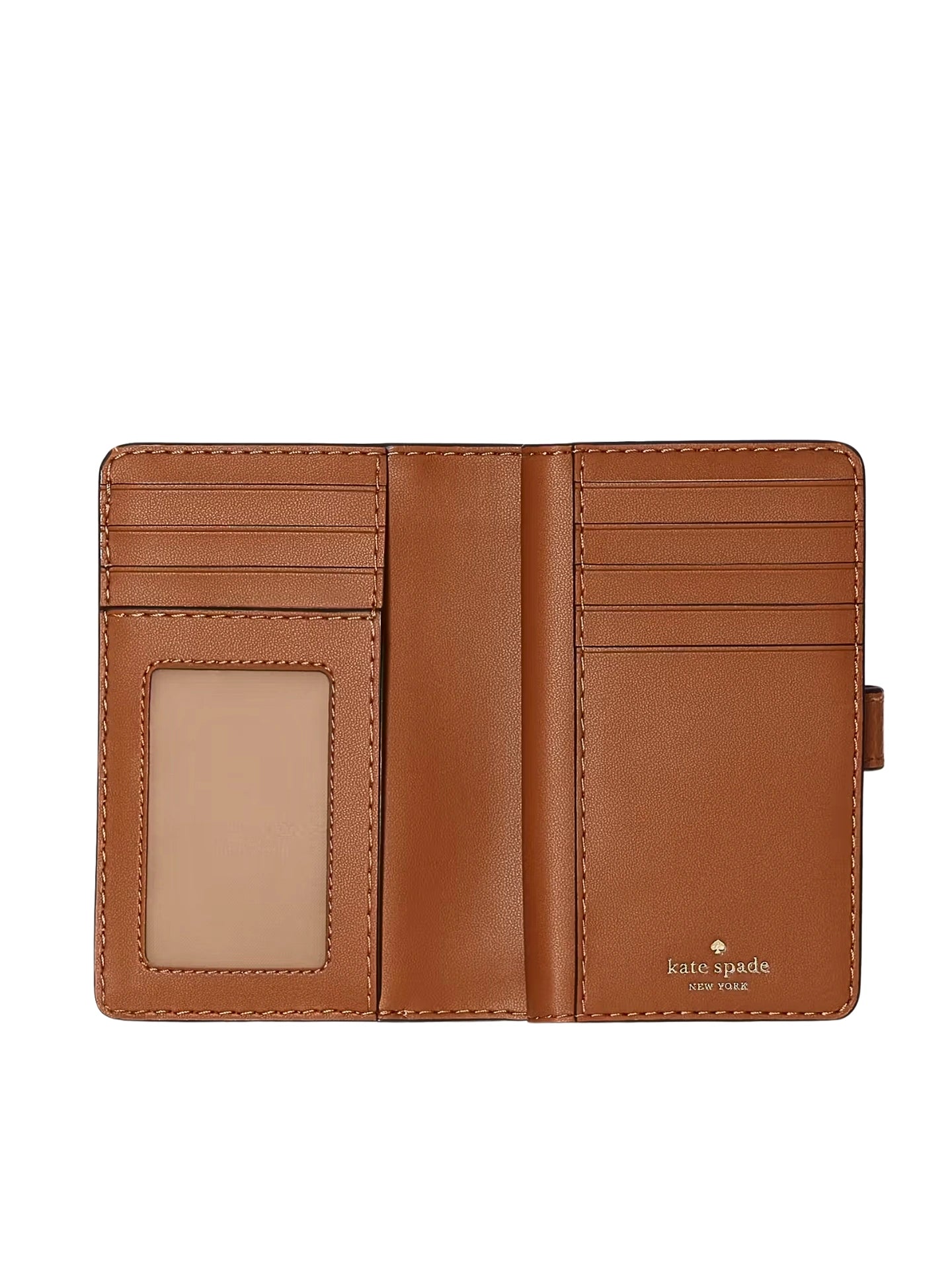 gambar-dalam-Kate-Spade-Lena-Pick-Stitch-Medium-Bifold-Wallet-Warm-Gingerbread