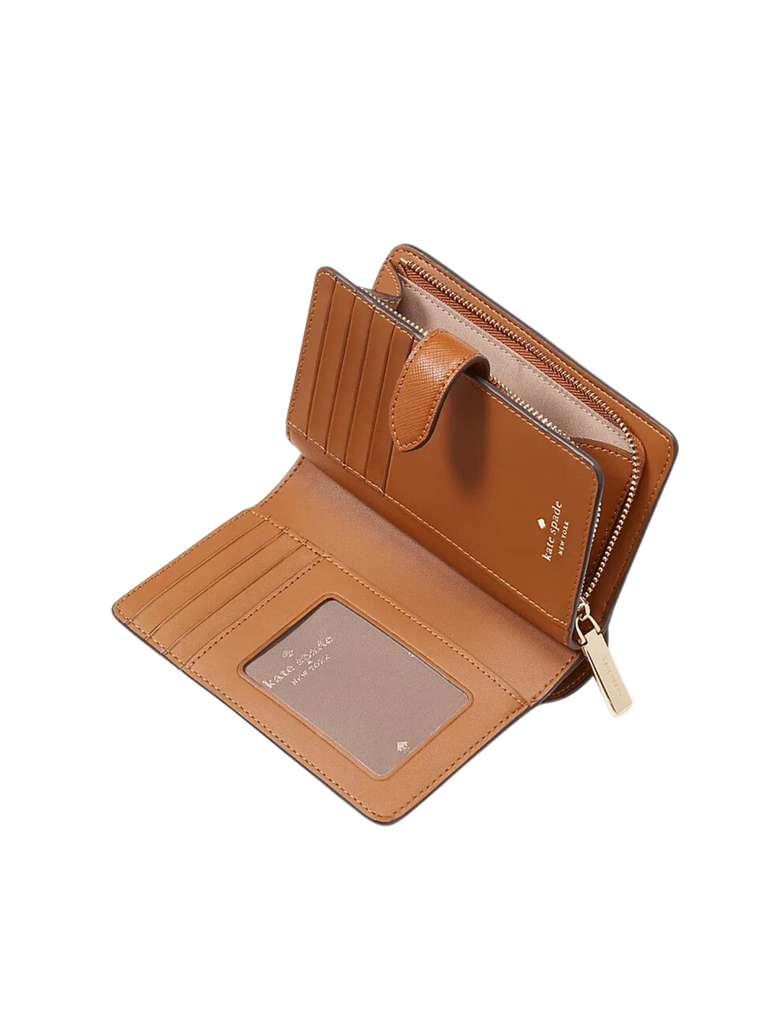 gambar-dalam-Kate-Spade-Madison-Medium-Compact-Bifold-Wallet-In-Caven-Clay
