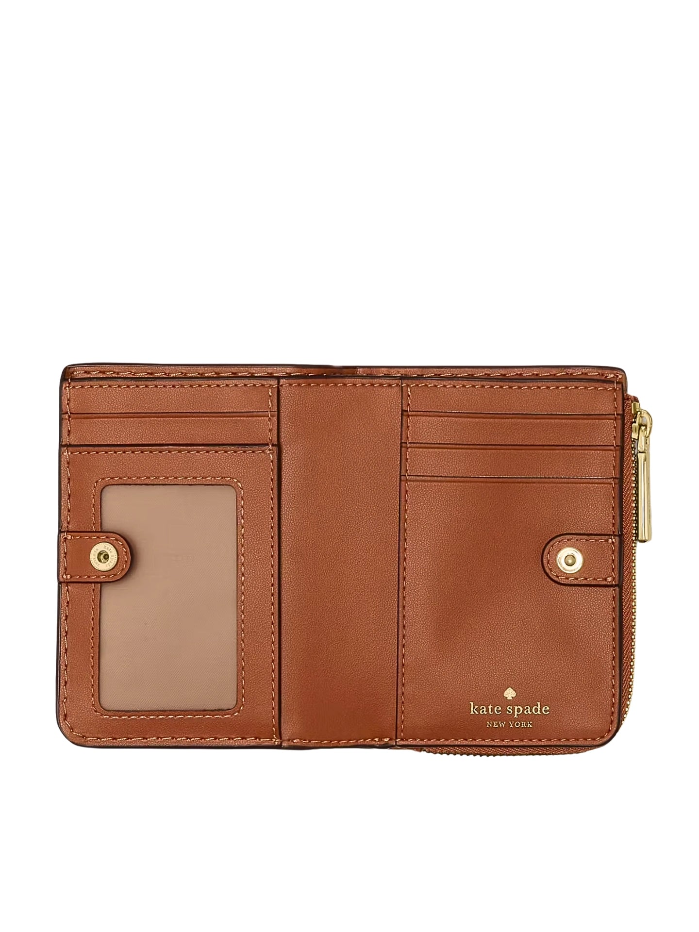 gambar-dalam-Kate-Spade-Pick-Stitch-Small-L-zip-Wallet-Warm-Gingerbread