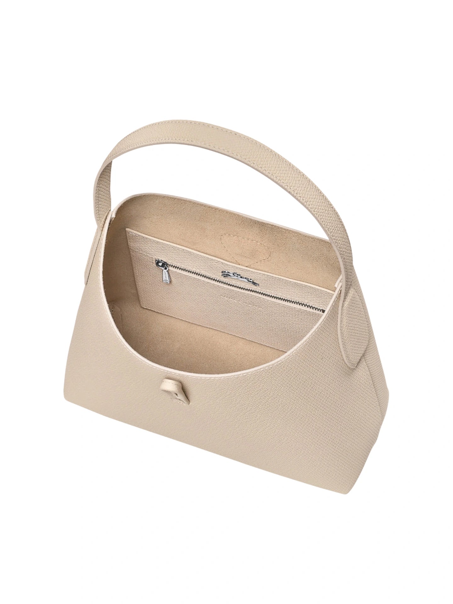 gambar-dalam-Longchamp-Le-Roseau-M-Hobo-Bag-Leather-Paper
