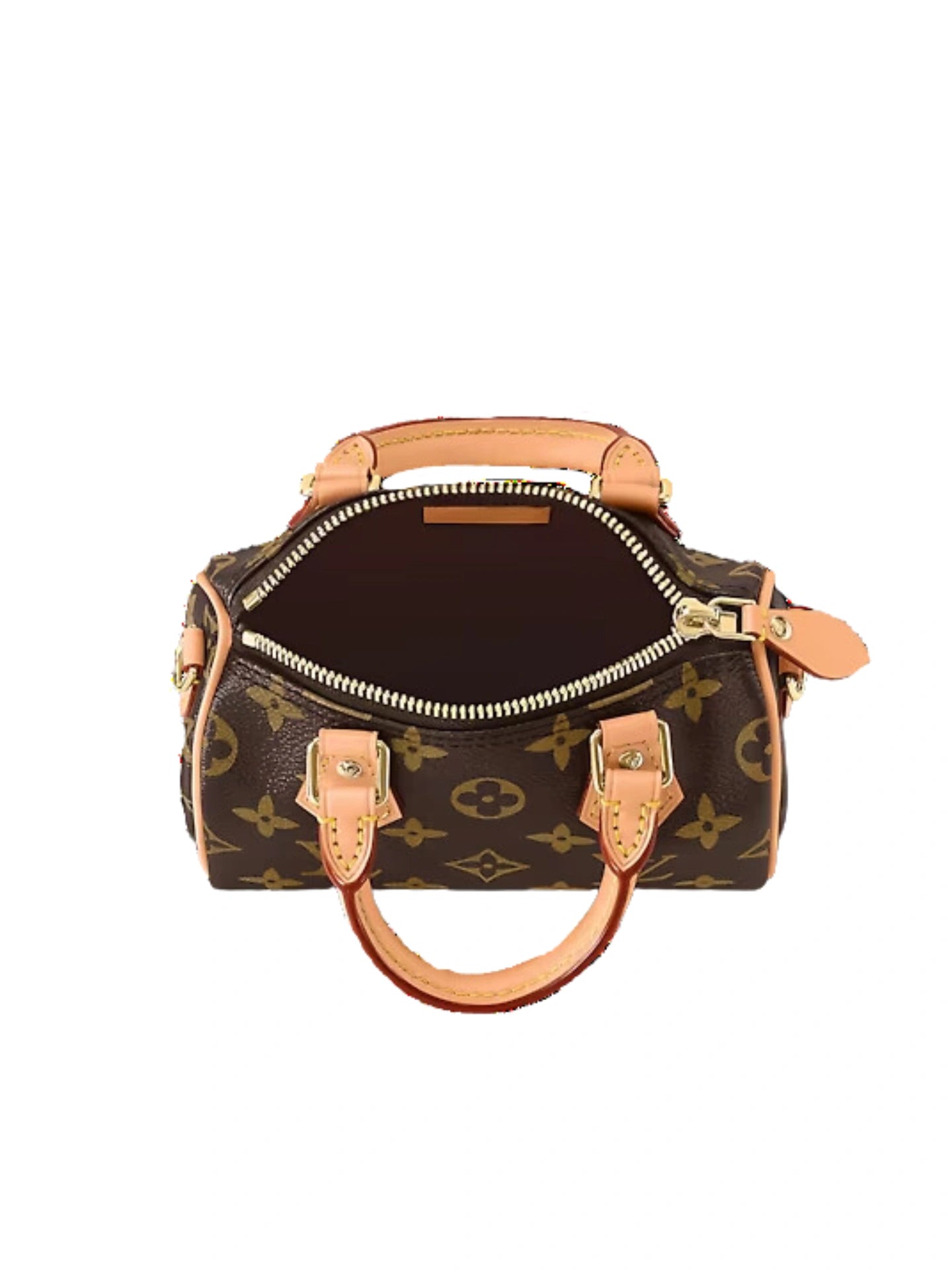 gambar-dalam-Louis-Vuiton-Nano-Speedy-Monogram-Canvas-City-Bag-Brown