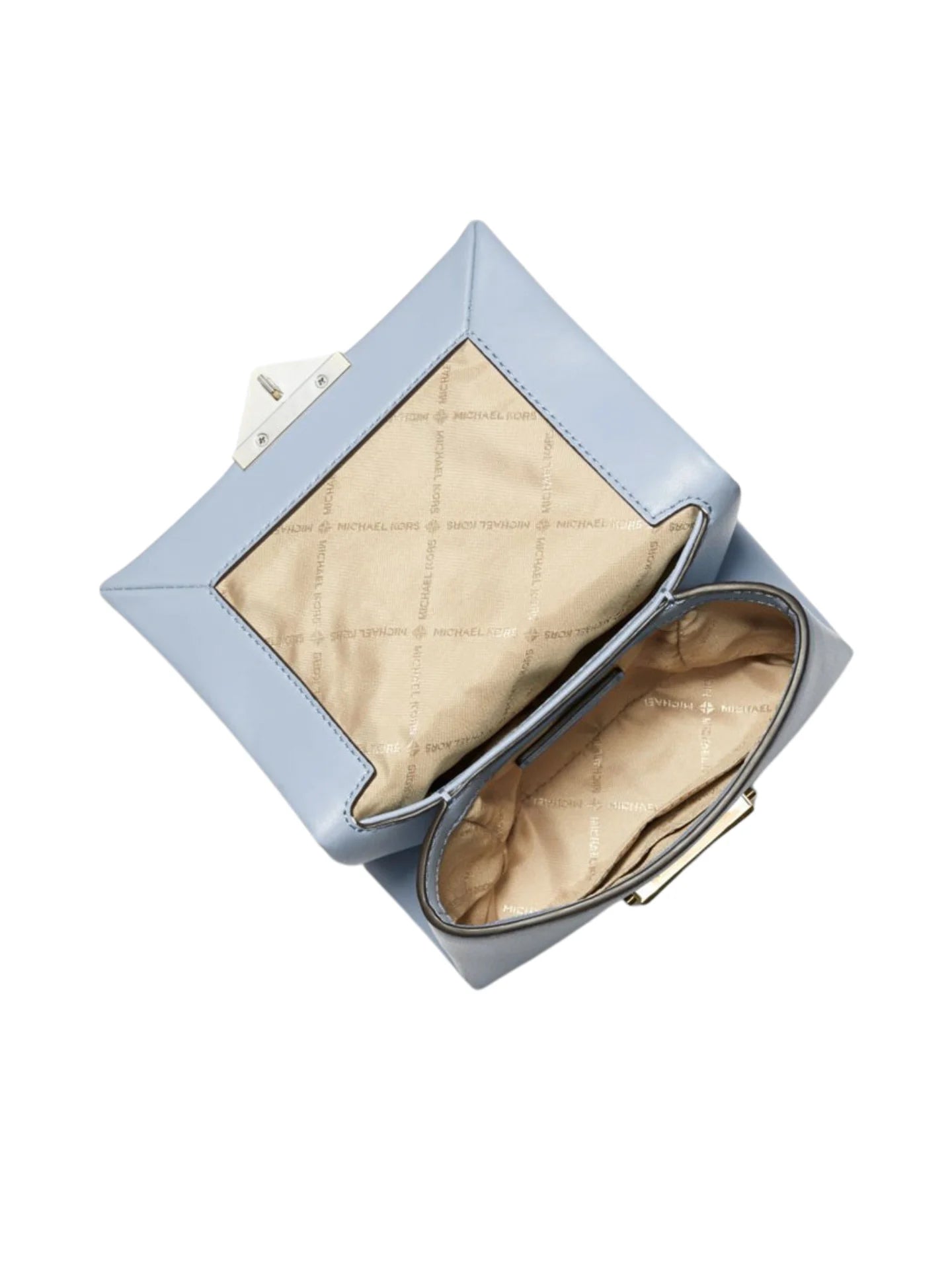 gambar-dalam-Michael-Kors-Cece-Small-Convertible-Flap-Crossbody-Non-Leather-Vegan-Pale-Blue
