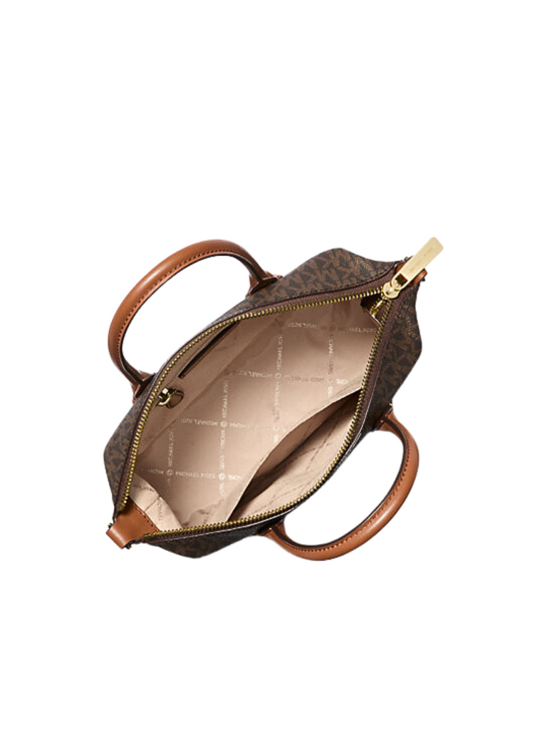 gambar-dalam-Michael-Kors-Hyde-Small-Logo-Satchel-Brown