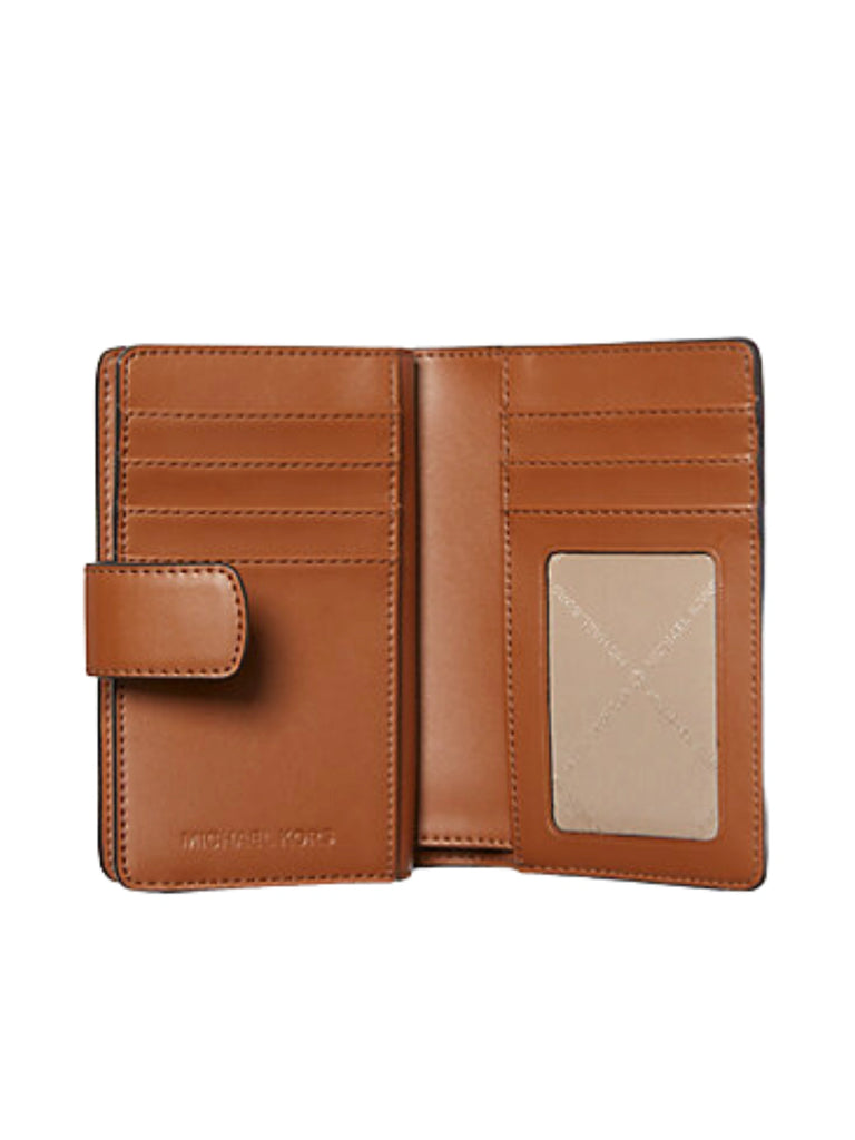 gambar-dalam-Michael-Kors-Jet-Set-Travel-Billfold-Logo-Continental-Medium-Wallet-In-Signature-Brown