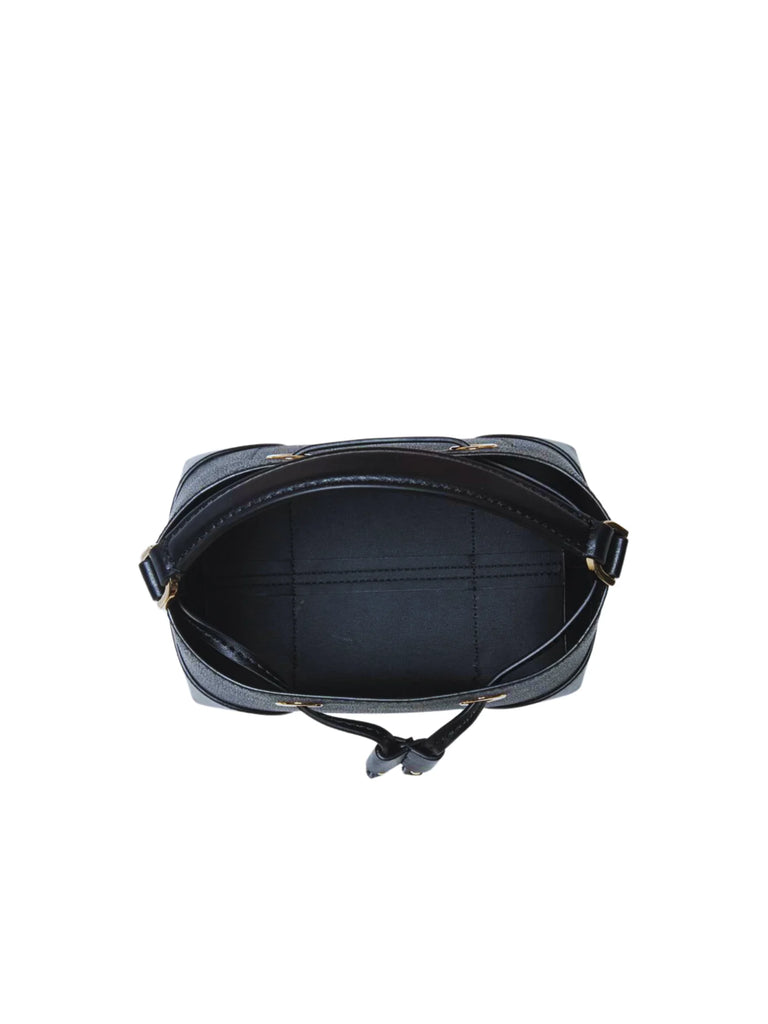Michael Kors Mercer Small Drawstring Leather Bucket Messenger Bag
