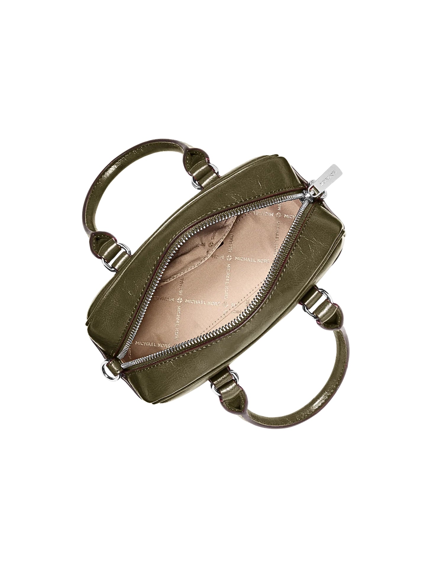 gambar-dalam-Michael-Kors-Thompson-Extra-Small-Distressed-Convertible-Satchel-Bag-Olive