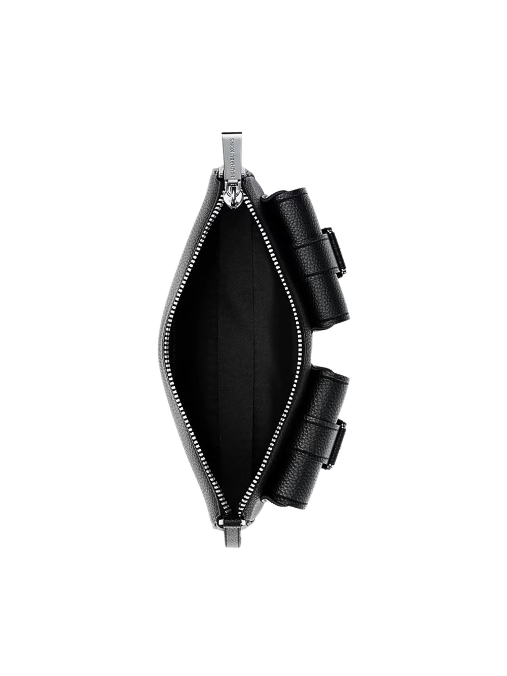 gambar-dalam-Michael-Kors-Zoe-Small-Pebbled-Leather-Pochette-Black