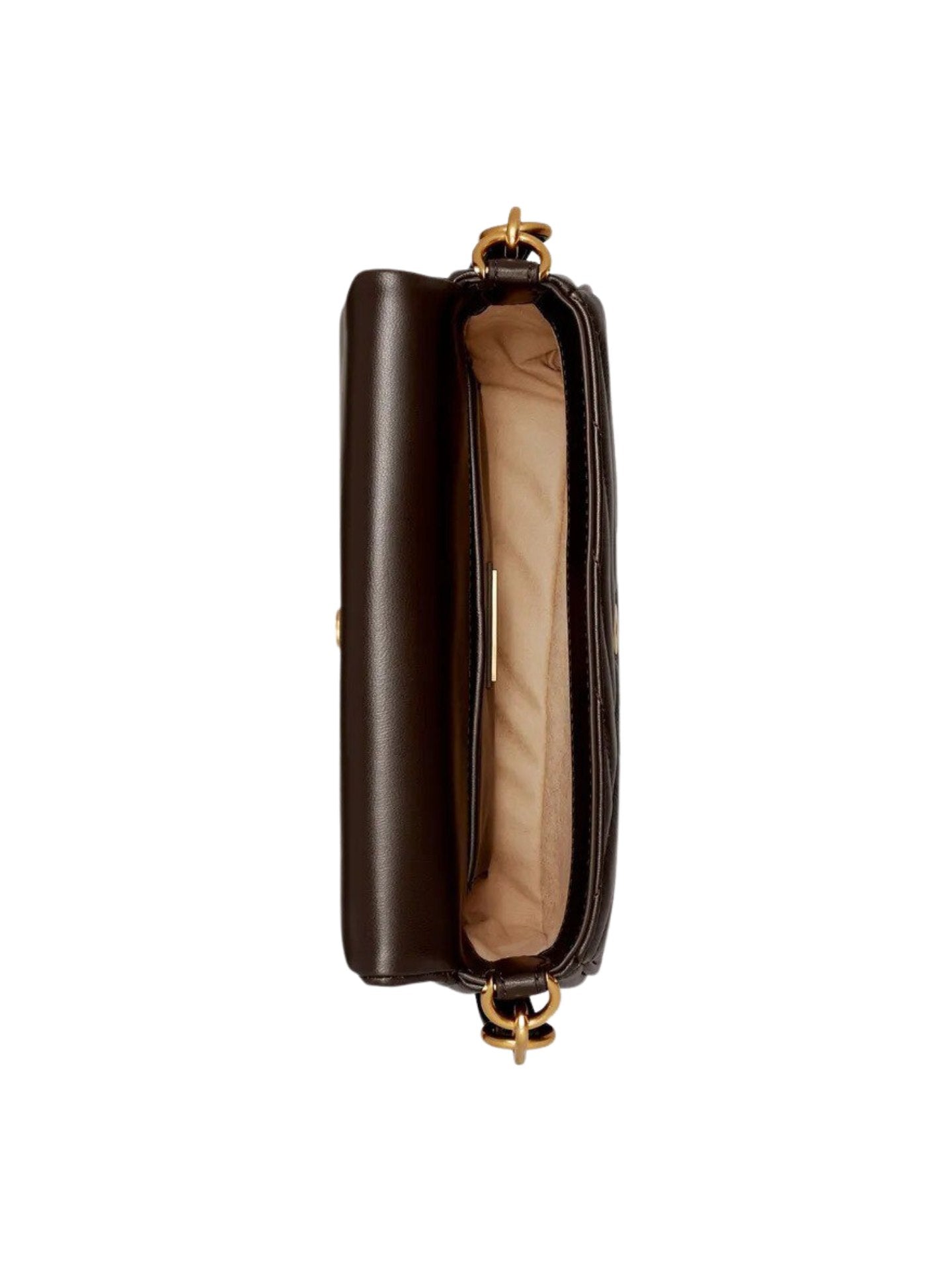 gambar-dalam-Tory-Burch-85229-Kira-Chevron-Small-Flap-Shoulder-Bag-Chocolate-Liqour-Rolled-Gold