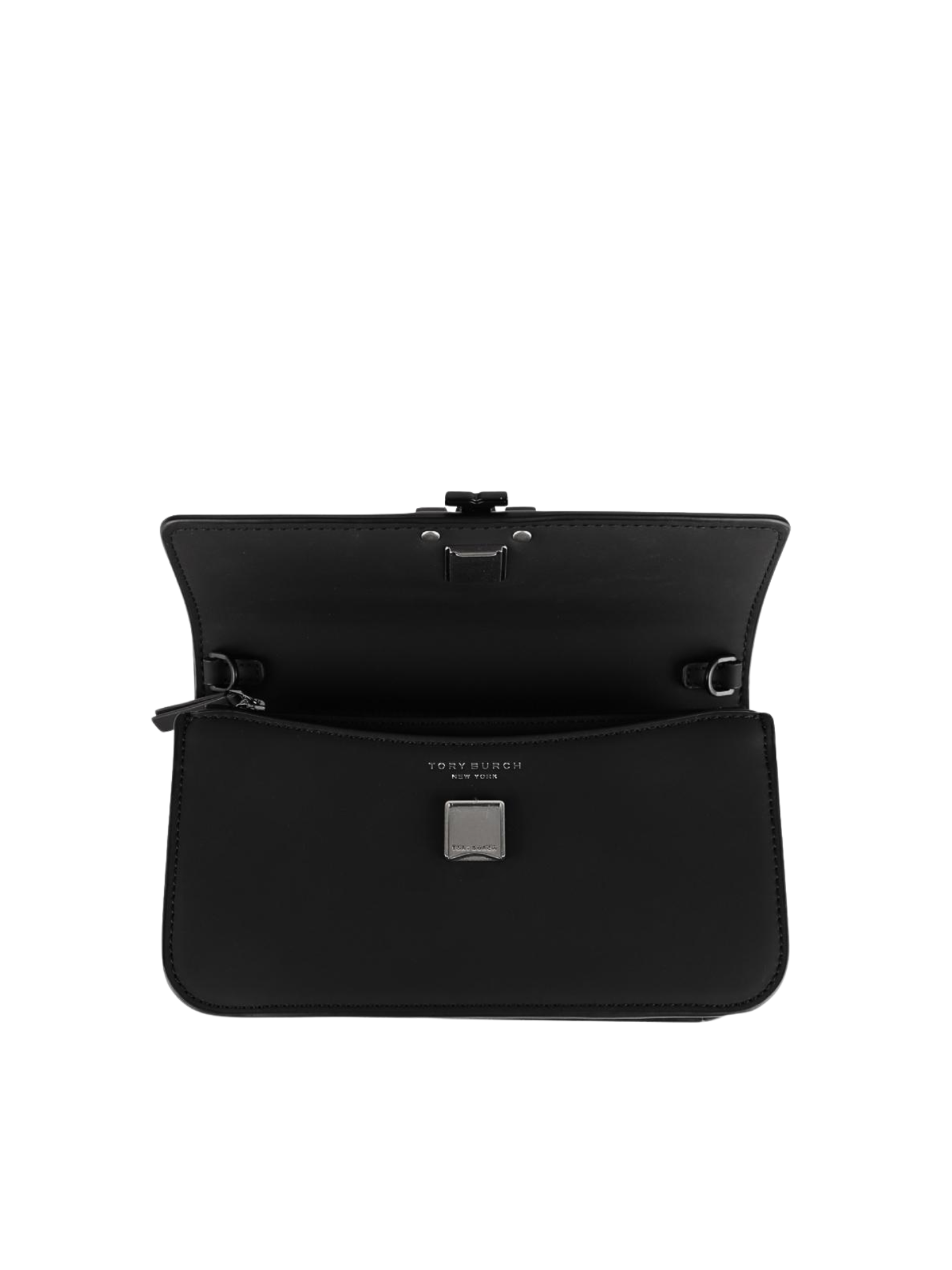 gambar-dalam-Tory-Burch-Britten-Matte-Chain-Wallet-W-Wristlet-Black