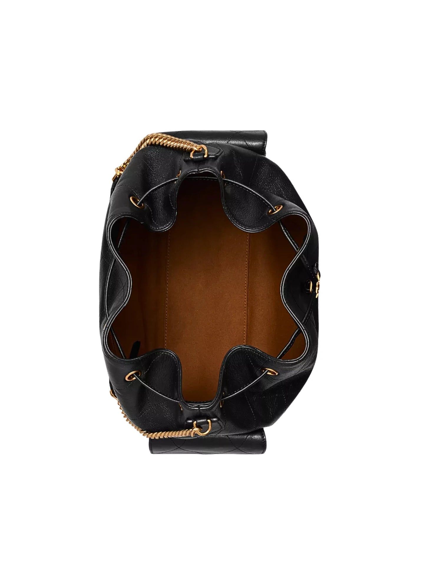 gambar-dalam-Tory-Burch-Large-Charlie-Quilted-Drawstring-Shoulder-Bag-Black