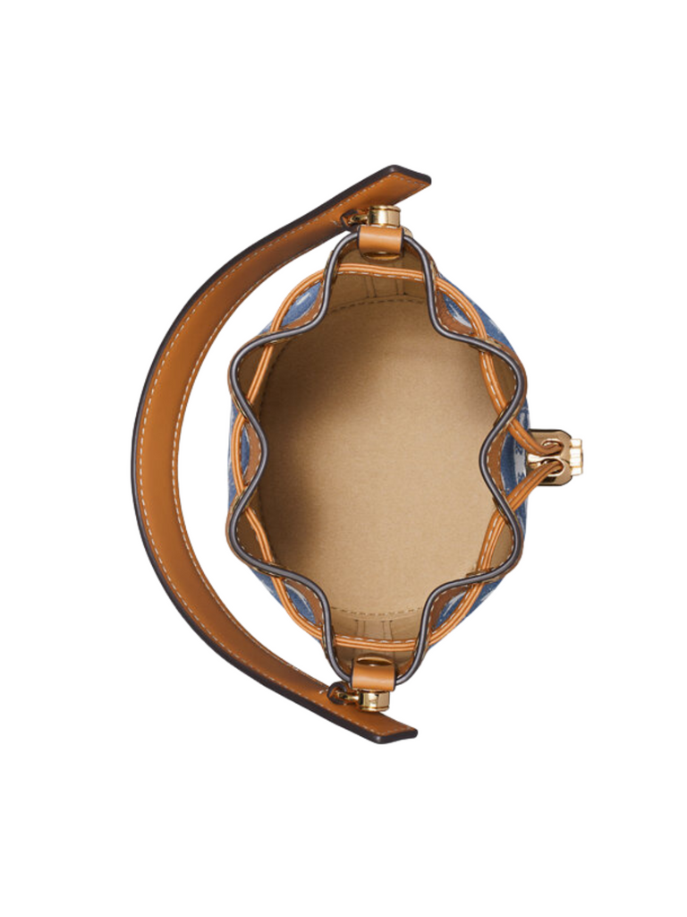 gambar-dalam-Tory-Burch-T-Monogram-Denim-Mini-Bucket-Bag