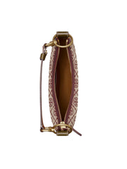 gambar-dalam-Tory-Burch-T-Monogram-Studded-Jacquard-Mini-Crescent-Bag-Claret
