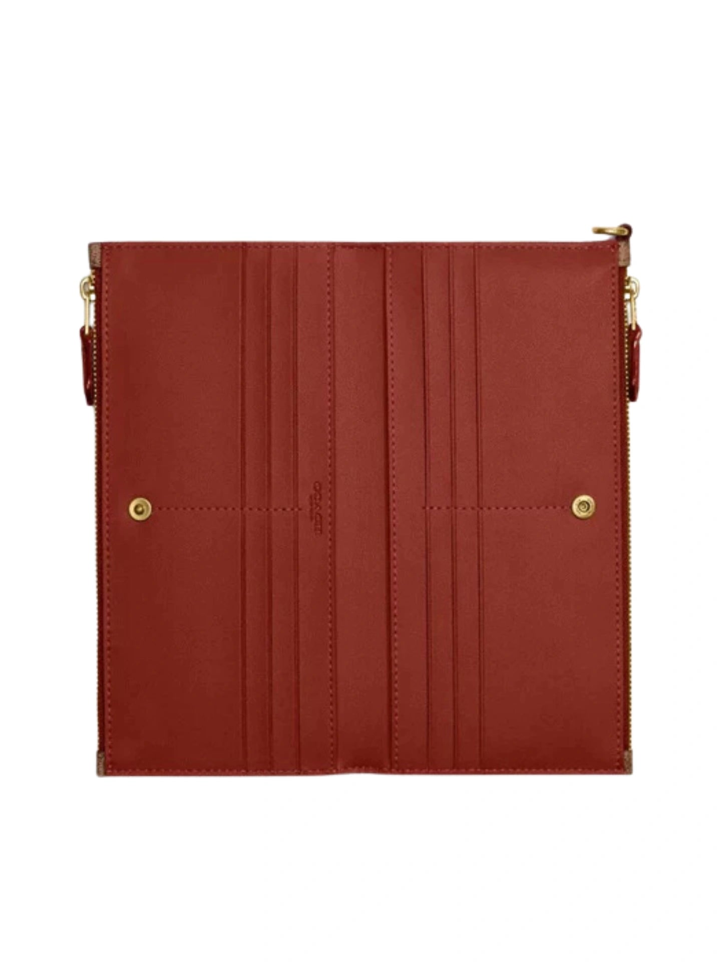 gambar-dalam1-Coach-Double-Zip-Wallet-Signature-Canvas-Tan-Rust