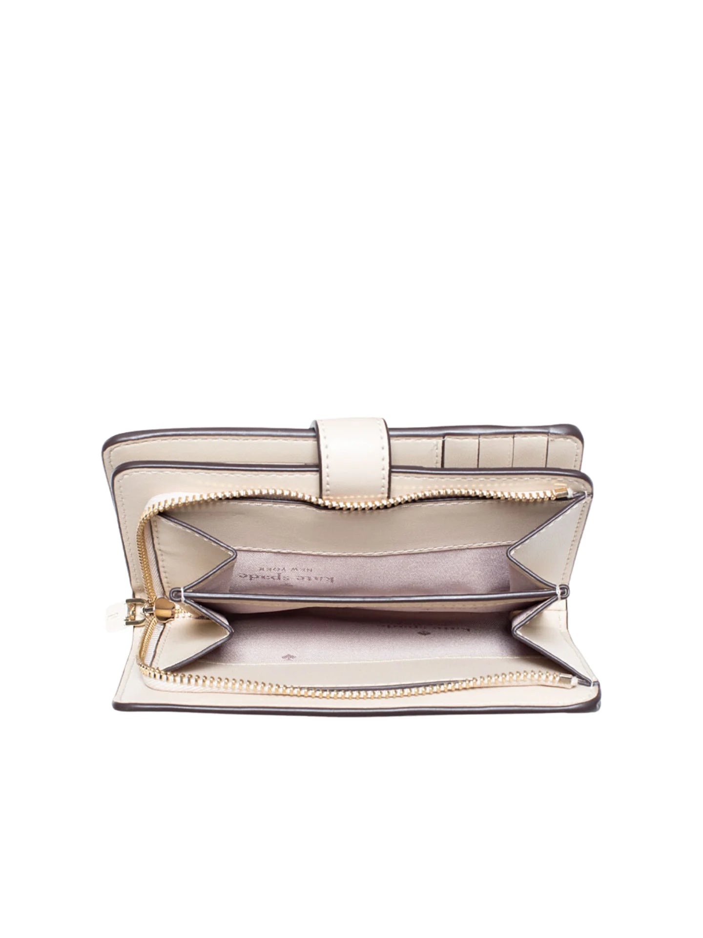 gambar-dalam1-Kate-Spade-Flower-Medium-Compact-Bifold-Wallet-Dark-Beige