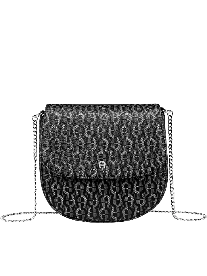 Aigner Ava Shoulder Bag Logo Black