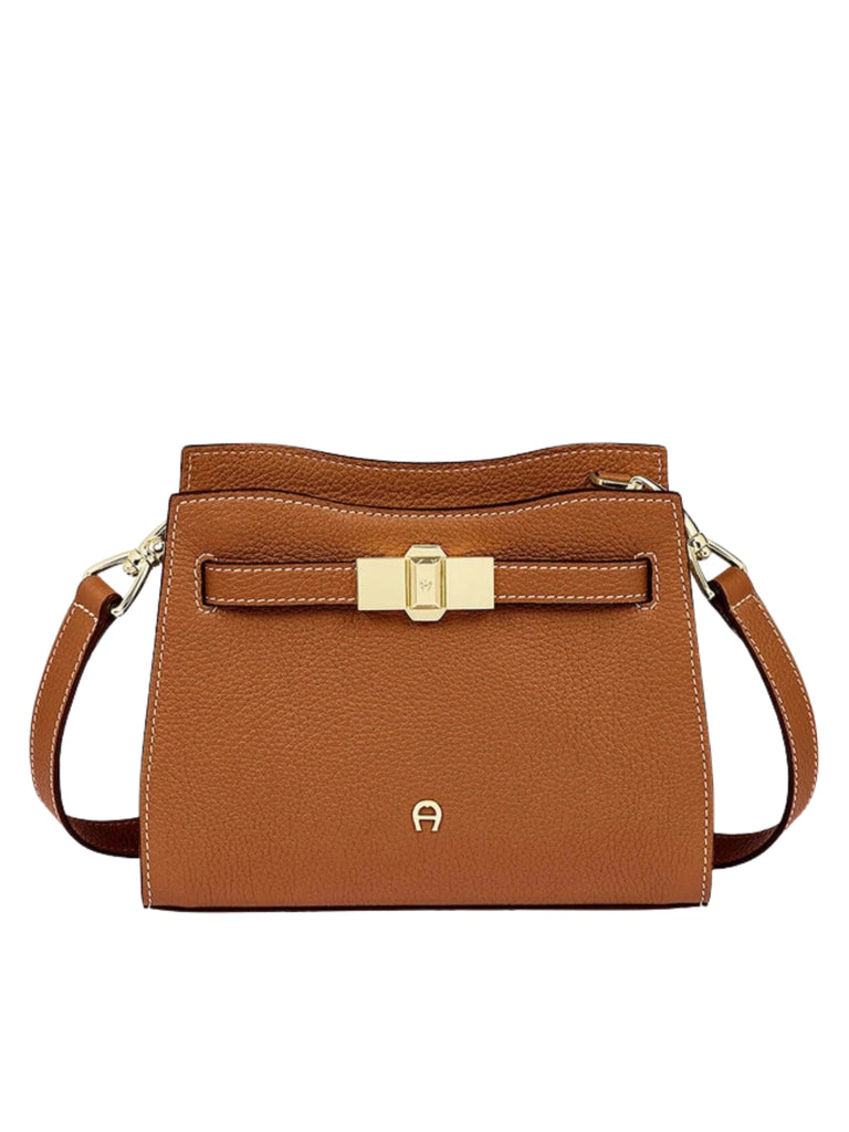 gambar-depan-Aigner-Farah-Leather-Crossbody-Bag-Cognac