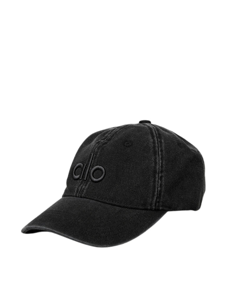 gambar-depan-Alo-Yoga-Washed-Off-Duty-Cap-Vintage-Black