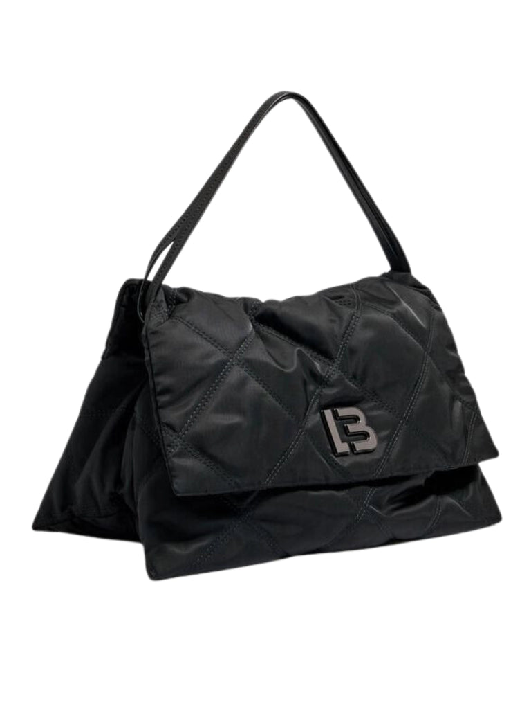 gambar-depan-BYL-Medium-Nylon-Flap-Bag-Black