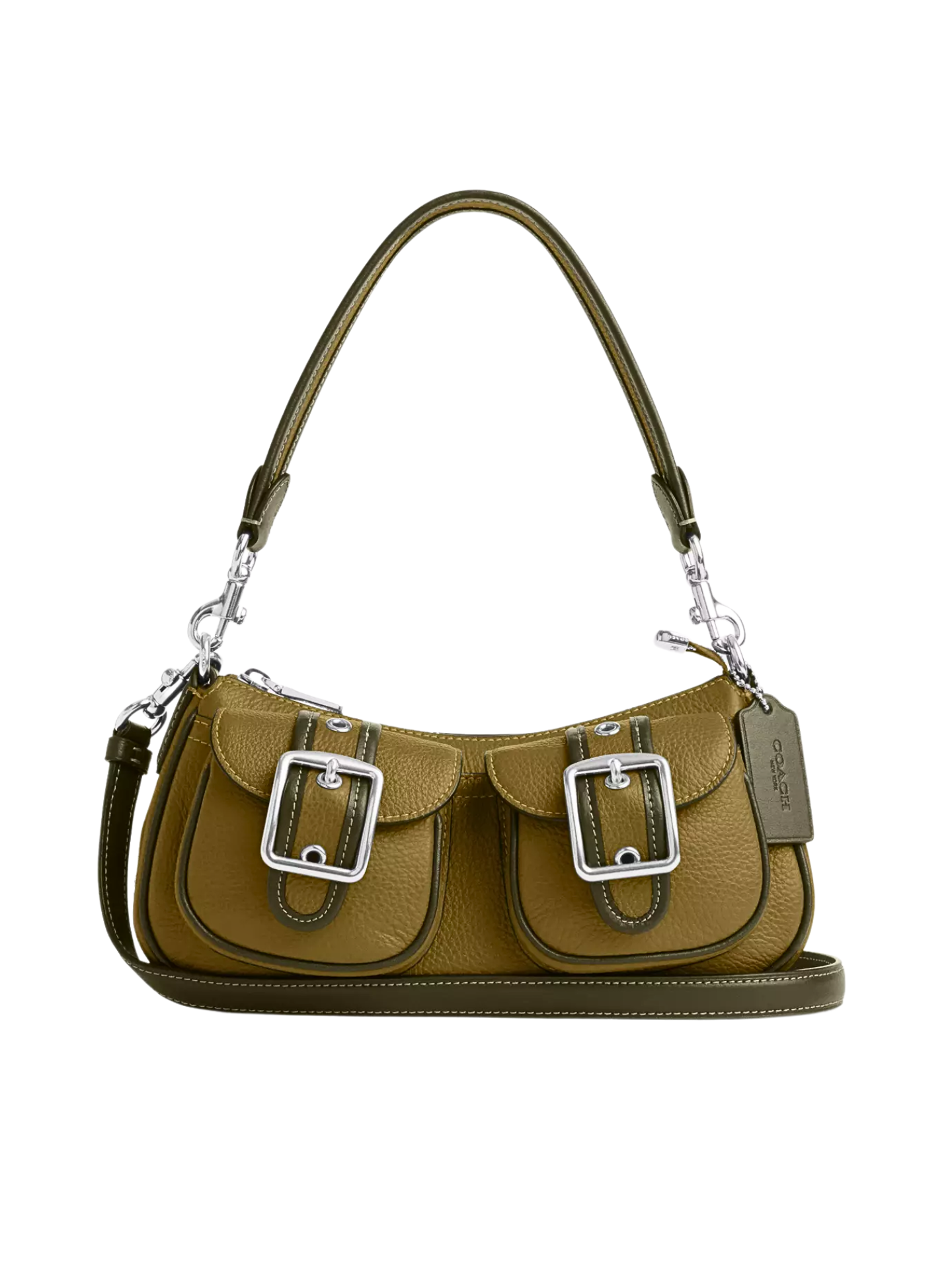 gambar-depan-Coach-Ashton-Baguette-Shoulder-Bag-In-Citron-Multi