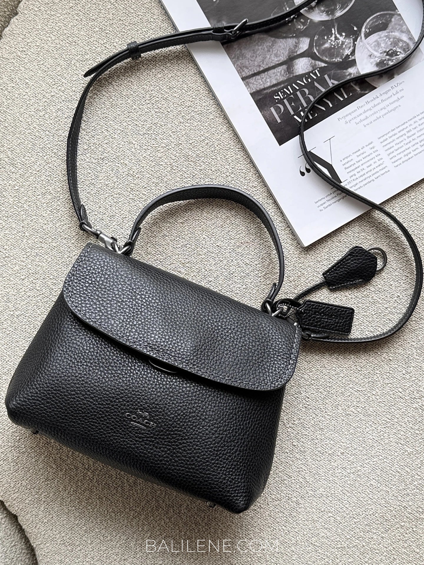 gambar-depan-Coach-Black-Emory-Top-Handle-Bag-Black-balilene