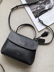gambar-depan-Coach-Black-Emory-Top-Handle-Bag-Black-balilene