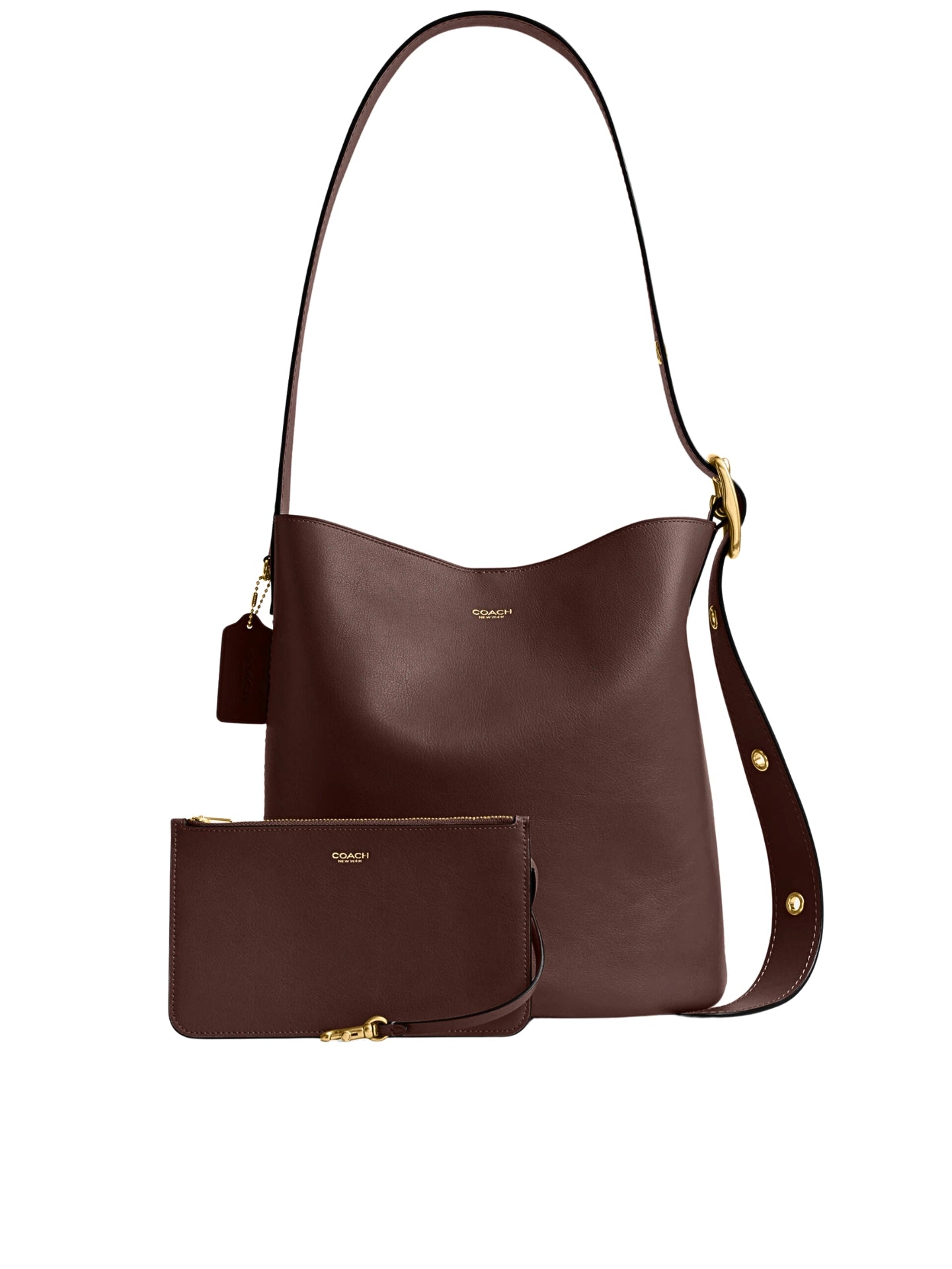 gambar-depan-Coach-Bleecker-Bucket-Bag-Maple