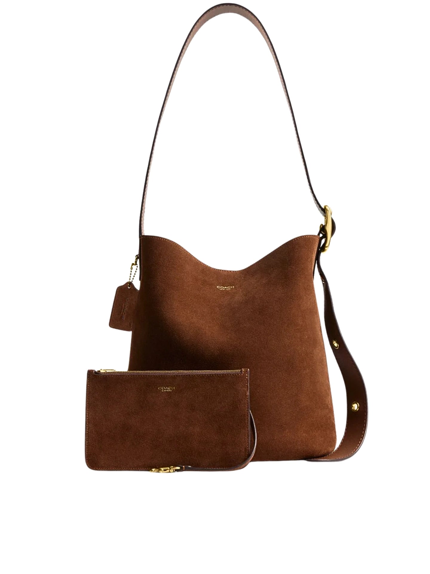 gambar-depan-Coach-Bleecker-Suede-Bucket-Bag-Warm-Brown