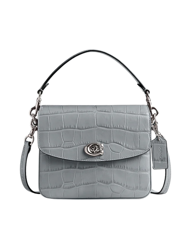 gambar-depan-Coach-Cassie-19-Croc-Embossed-Crossbody-Bag-Grey-Blue