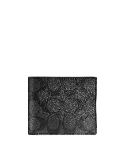 gambar-depan-Coach-Compact-ID-Wallet-In-Signature-PVC-CharcoalBlackWEBP