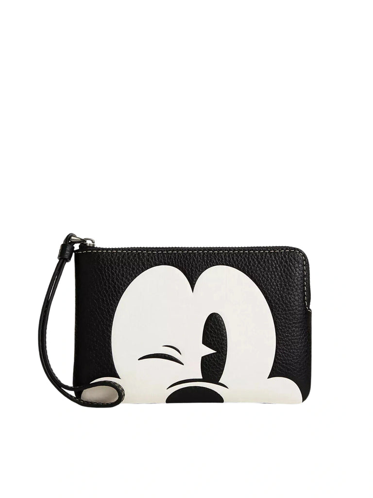 gambar-depan-Coach-Corner-Zip-Wrislet-X-Disney-Wink-Mickey-Mouse-Black-Multi