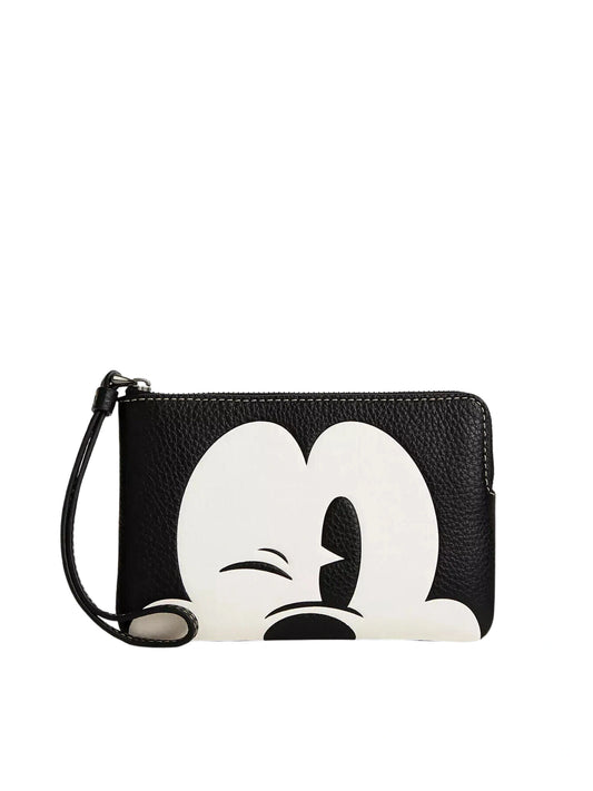 gambar-depan-Coach-Corner-Zip-Wrislet-X-Disney-Wink-Mickey-Mouse-Black-Multi