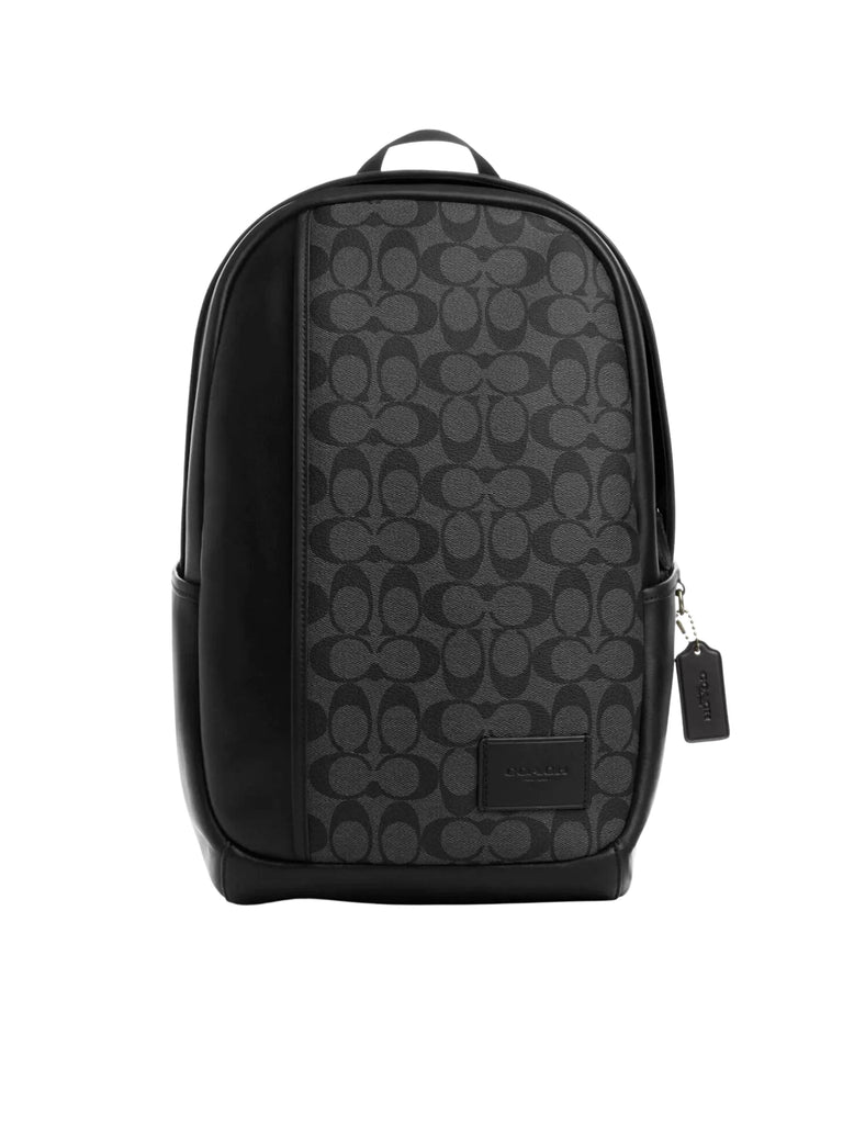 Coach Edge Backpack In Signature Charcoal Black Balilene