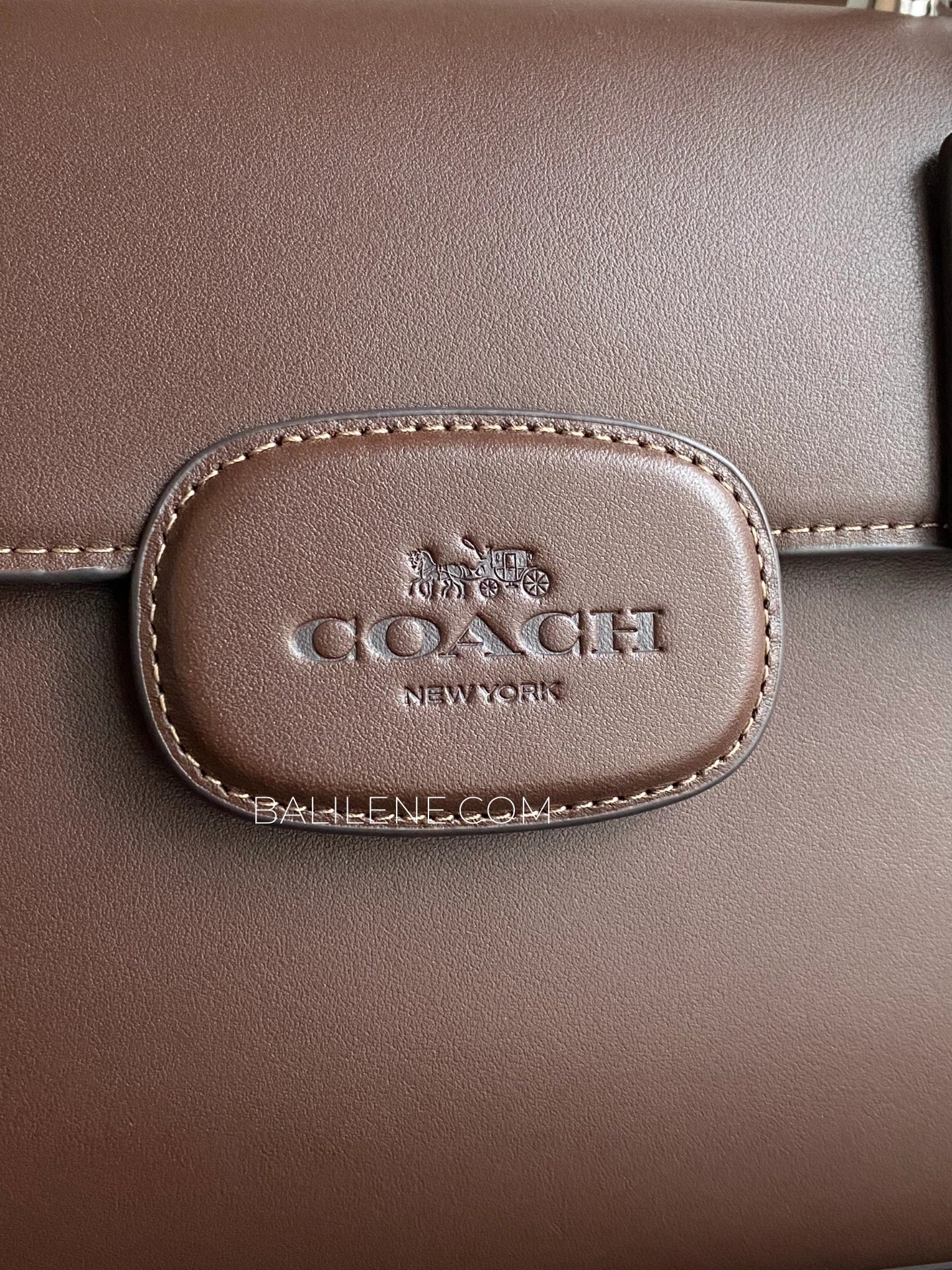 gambar-depan-Coach-Eliza-Top-Handle-Bag-Maple-balilene