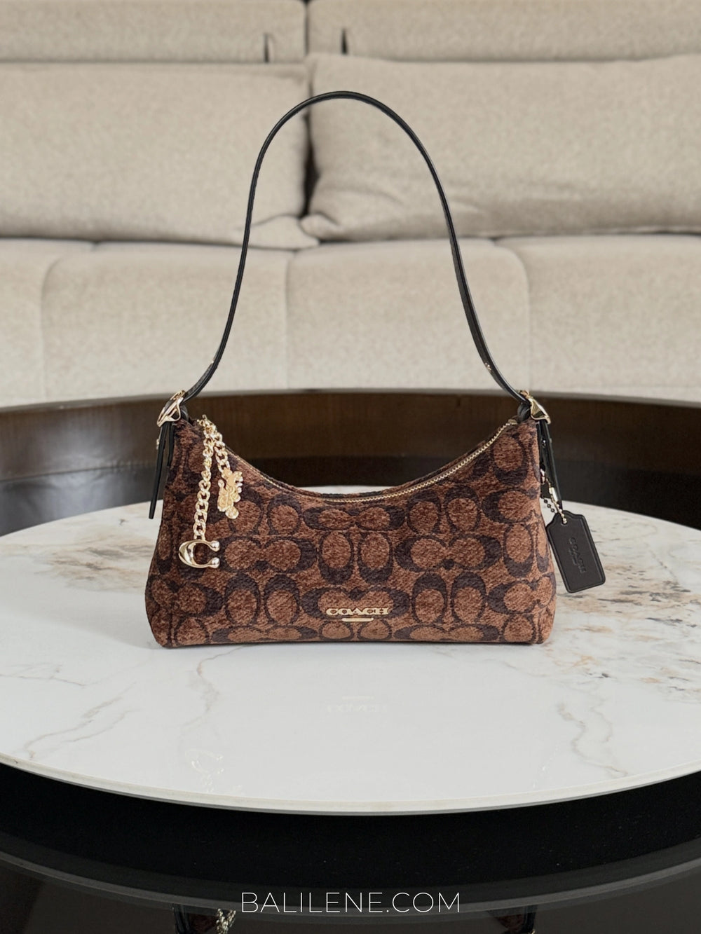 gambar-depan-Coach-Emeilia-Shoulder-Bag-In-Signature-Chenille-Truffle-balilene