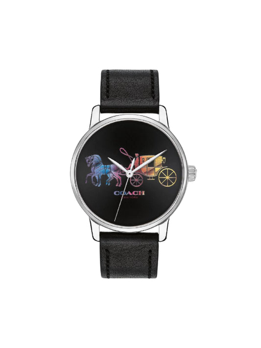 gambar-depan-Coach-Grand-Watch-36mm-Black-Leather-Band