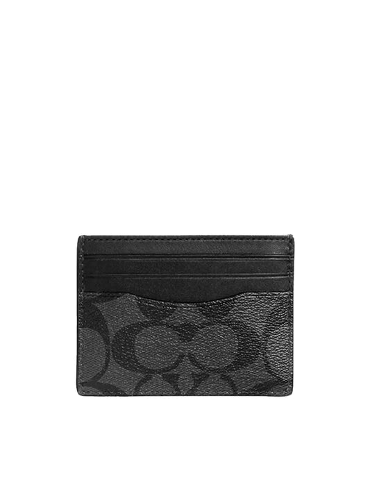 gambar-depan-Coach-ID-Card-Case-Signature-Canvas-CharcoalBlackWEBP