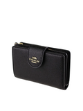 gambar-depan-Coach-Medium-Corner-Zip-Wallet-Black