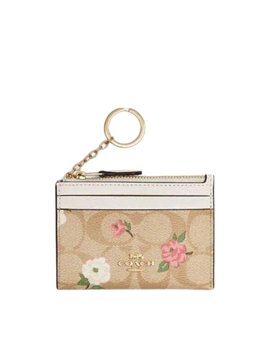 Coach Mini Skinny ID Case In Signature Canvas Floral Print – Balilene