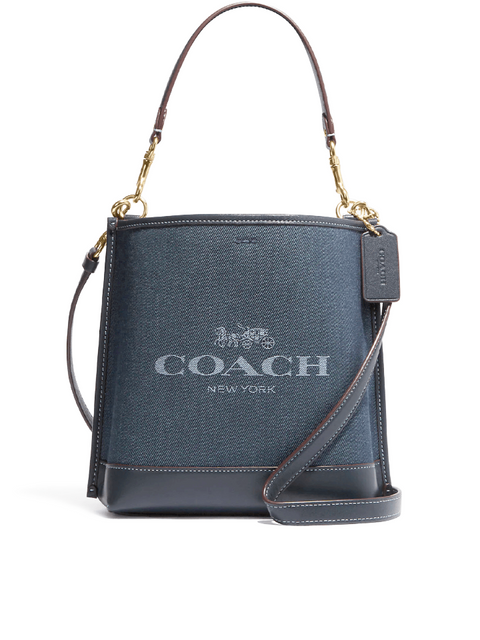 Coach Mollie Bucket Bag 22 With Coach Denim Multi – Balilene