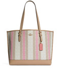gambar-depan-Coach-Mollie-Tote-In-Signature-Jacquard-With-Stripes-Taffy-Multi
