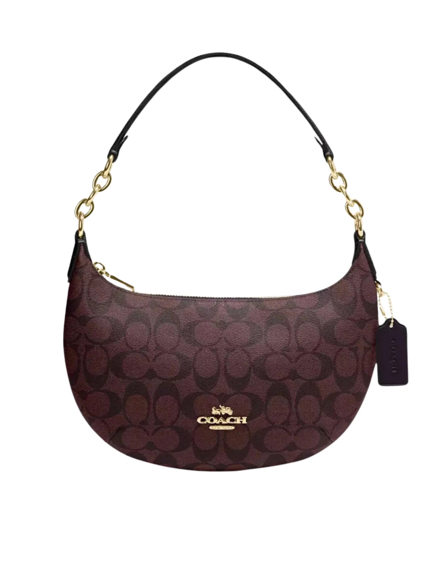 gambar-depan-Coach-Payton-Hobo-Bag-In-Signature-Canvas-Oxblood-Multi