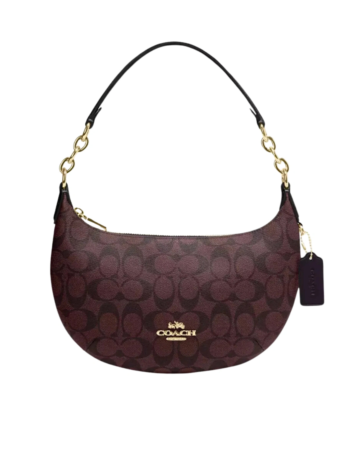 gambar-depan-Coach-Payton-Hobo-Bag-In-Signature-Canvas-Oxblood-Multi