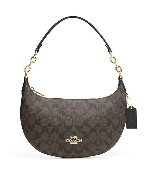 新品未使用ペイトン ホーボーバッグ　CE620 IMAA8 COACH レザー Coach Payton Hobo In Signature Canvas Brown Black – Balilene