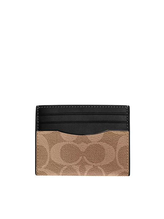 gambar-depan-Coach-Slim-ID-Card-Case-Signature-Canvas-Tan