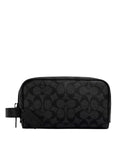gambar-depan-Coach-Small-Travel-Kit-In-Signature-Canvas-Charcoal-Black