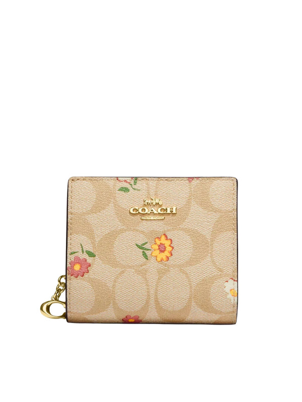 Coach Double Zip Wallet In Signature Canvas Khaki/Chalk – Balilene